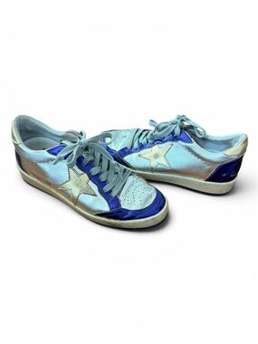 Golden Goose Ball Star Silver Sneakers Size 37